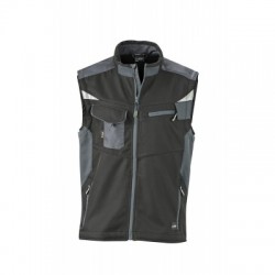 Giacche Workwear Softshell Vest colore black/carbon taglia M