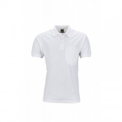 Polo Men's Workwear Polo Pocket colore white taglia XS