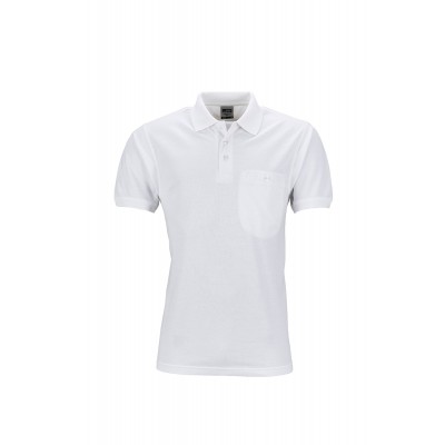 Polo Men's Workwear Polo Pocket colore white taglia S