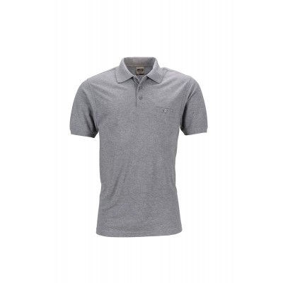Polo Men's Workwear Polo Pocket colore grey-heather taglia XL