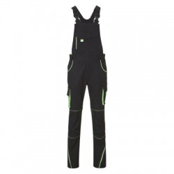 Pantaloni Workwear Pants with Bib-Level 2 colore black/lime-green taglia 42