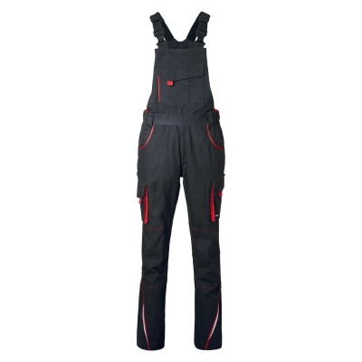 Pantaloni Workwear Pants with Bib-Level 2 colore carbon/red taglia 42