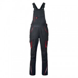 Pantaloni Workwear Pants with Bib-Level 2 colore carbon/red taglia 46