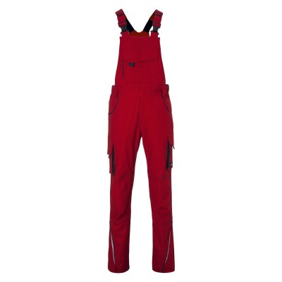 Pantaloni Workwear Pants with Bib-Level 2 colore red/navy taglia 50
