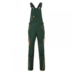 Pantaloni Workwear Pants with Bib-Level 2 colore dark-green/orange taglia 48