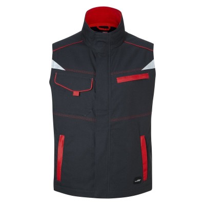 Giacche Workwear Vest-Level 2 colore carbon/red taglia 3XL