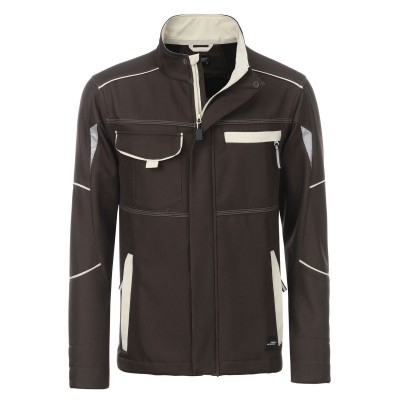 Soft shell Workwear Softshell Jacket-Level 2 colore brown/stone taglia XXL