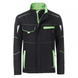 Soft shell Workwear Softshell Jacket-Level 2 colore black/lime-green taglia L