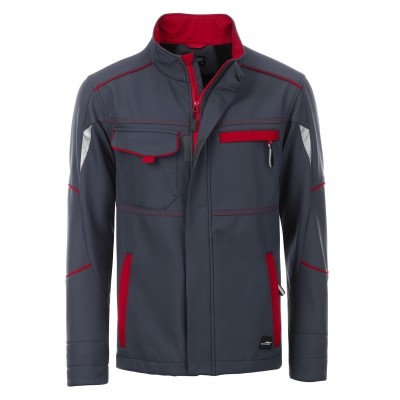Soft shell Workwear Softshell Jacket-Level 2 colore carbon/red taglia M
