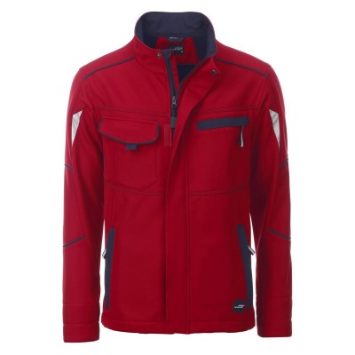 Soft shell Workwear Softshell Jacket-Level 2 colore red/navy taglia M