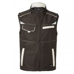 Soft shell Workwear Softshell Vest-Level 2 colore brown/stone taglia 3XL