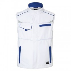 Soft shell Workwear Softshell Vest-Level 2 colore white/royal taglia 3XL