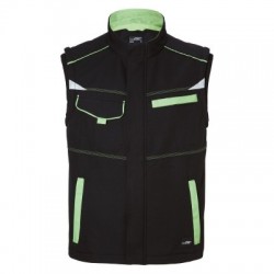 Soft shell Workwear Softshell Vest-Level 2 colore black/lime-green taglia S