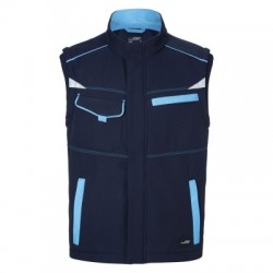 Soft shell Workwear Softshell Vest-Level 2 colore navy/turquoise taglia XL
