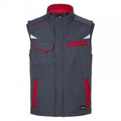 Soft shell Workwear Softshell Vest-Level 2 colore carbon/red taglia XXL