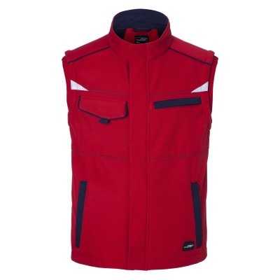Soft shell Workwear Softshell Vest-Level 2 colore red/navy taglia L