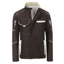 Soft shell Workwear Softshell Padded Jacket-Level 2 colore brown/stone taglia 3XL