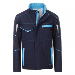 Soft shell Workwear Softshell Padded Jacket-Level 2 colore navy/turquoise taglia XL