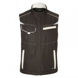 Soft shell Workwear Softshell Padded Vest-Level 2 colore brown/stone taglia XL