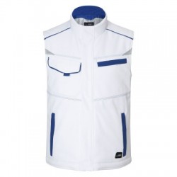 Soft shell Workwear Softshell Padded Vest-Level 2 colore white/royal taglia XXL