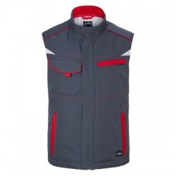 Soft shell Workwear Softshell Padded Vest-Level 2 colore carbon/red taglia L