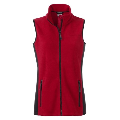 Giacche Ladies' Workwear Fleece Vest colore red/black taglia XS