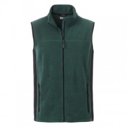 Pile Men's Workwear Fleece Vest colore dark-green/black taglia XL