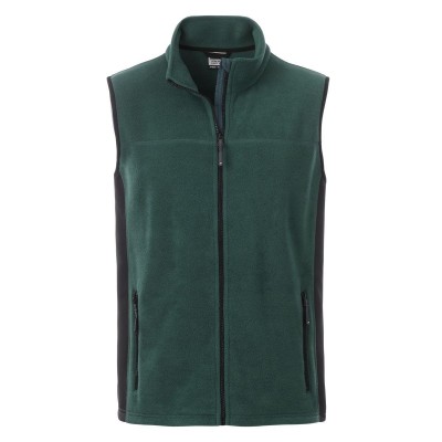 Pile Men's Workwear Fleece Vest colore dark-green/black taglia XXL