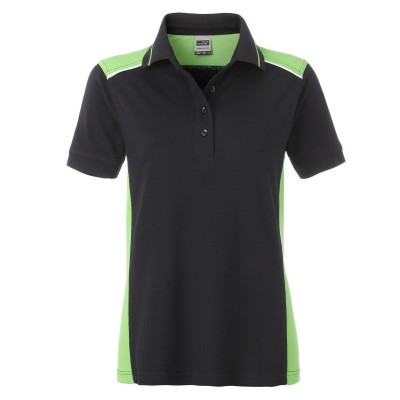 Polo Ladies' Workwear Polo-Level 2 colore black/lime-green taglia XS
