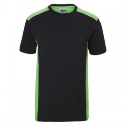 T-Shirt Men's Workwear T-Shirt-Level 2 colore black/lime-green taglia L