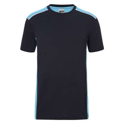 T-Shirt Men's Workwear T-Shirt-Level 2 colore navy/turquoise taglia M
