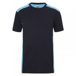 T-Shirt Men's Workwear T-Shirt-Level 2 colore navy/turquoise taglia XXL