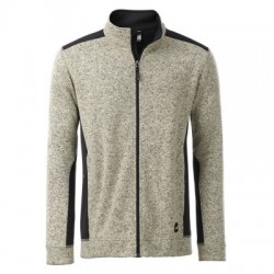 Pile Men's Knitted Workwear Fleece Jacket colore stone-melange-black taglia XS