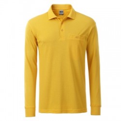 Polo Men's Workwear Polo Pocket Longsleeve colore gold-yellow taglia XL