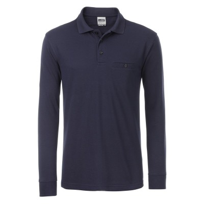 Polo Men's Workwear Polo Pocket Longsleeve colore navy taglia L