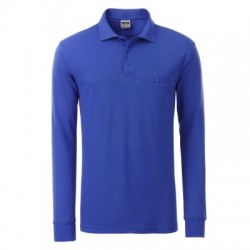 Polo Men's Workwear Polo Pocket Longsleeve colore royal taglia XS