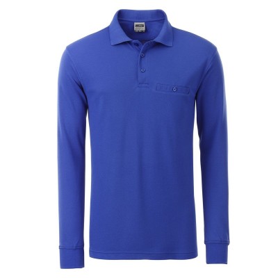 Polo Men's Workwear Polo Pocket Longsleeve colore royal taglia XL