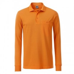 Polo Men's Workwear Polo Pocket Longsleeve colore orange taglia S
