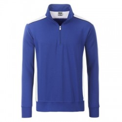Felpe Workwear Half-Zip Sweat-Level 2 colore royal/white taglia S