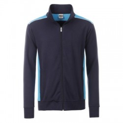 Felpe Men's Workwear Sweat Jacket-Level 2 colore navy/turquoise taglia M