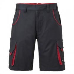Pantaloni Workwear Bermudas-Level 2 colore carbon/red taglia 52