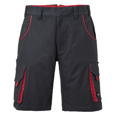 Pantaloni Workwear Bermudas-Level 2 colore carbon/red taglia 54