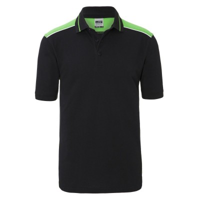 Polo Men's Workwear Polo-Level 2 colore black/lime-green taglia XS