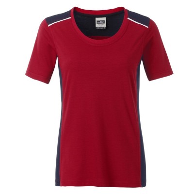 T-Shirt Ladies' Workwear T-Shirt-Level 2 colore red/navy taglia XS