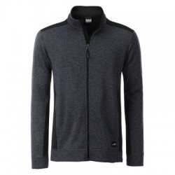 Pile Men's Knitted Workwear Fleece Jacket colore carbon-melange/black taglia XL