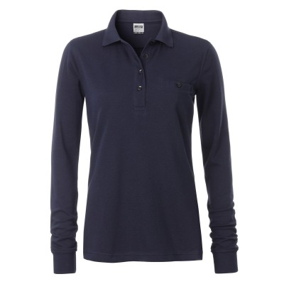 Polo Ladies' Workwear Polo Pocket Longsleeve colore navy taglia XS