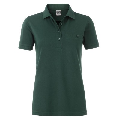 Polo Ladies' Workwear Polo Pocket colore dark-green taglia 4XL