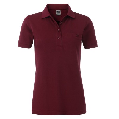 Polo Ladies' Workwear Polo Pocket colore wine taglia S
