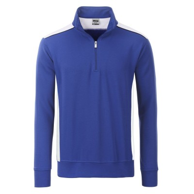 Felpe Workwear Half-Zip Sweat-Level 2 colore royal/white taglia XL