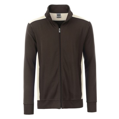 Felpe Men's Workwear Sweat Jacket-Level 2 colore brown/stone taglia 3XL